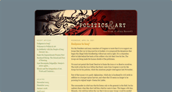 Desktop Screenshot of politicsandart.com
